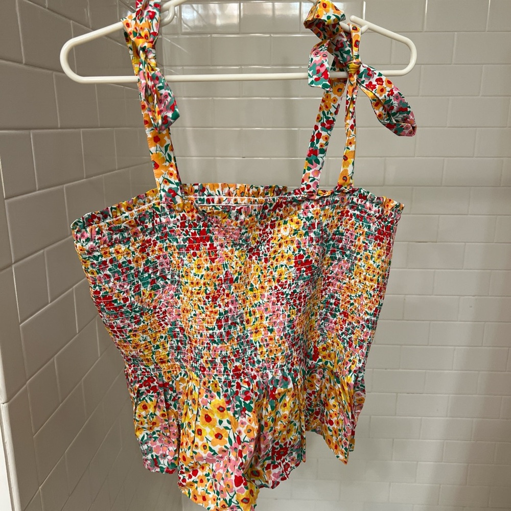 J. Crew Multicolor Floral Camisole